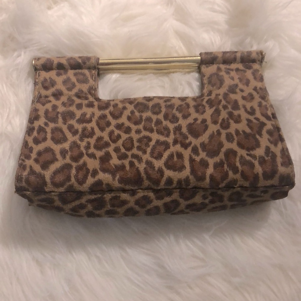 LE CHATEAU Leopard Print Hand Bag Purse